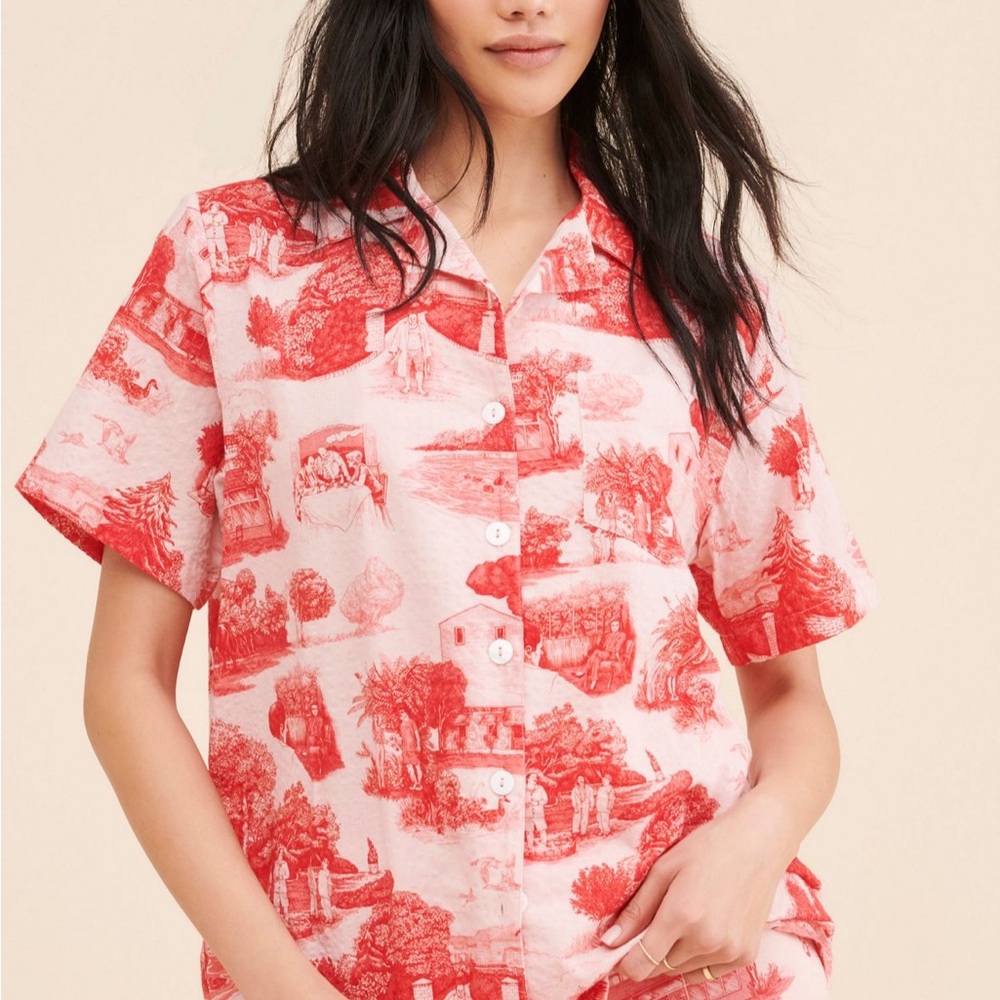 Rachel Antonoff Tony Soprano James Toile Shirt